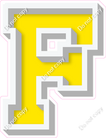 VA 18" Individuals - Flat Yellow F