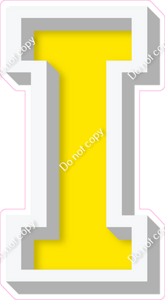 VA 18" Individuals - Flat Yellow I