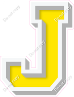 VA 18" Individuals - Flat Yellow J