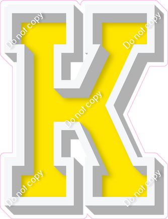 VA 18" Individuals - Flat Yellow K