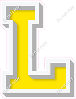 VA 18" Individuals - Flat Yellow L