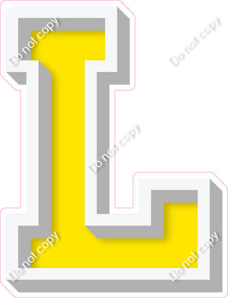 VA 18" Individuals - Flat Yellow L