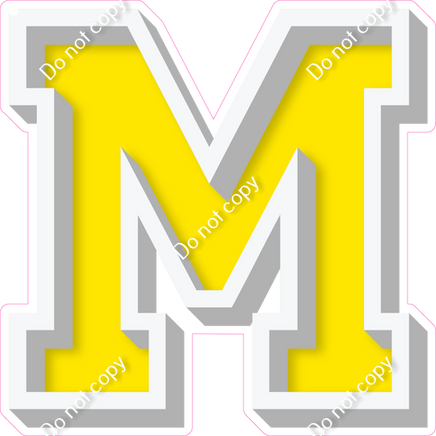VA 18" Individuals - Flat Yellow M