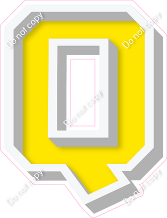 VA 18" Individuals - Flat Yellow Q