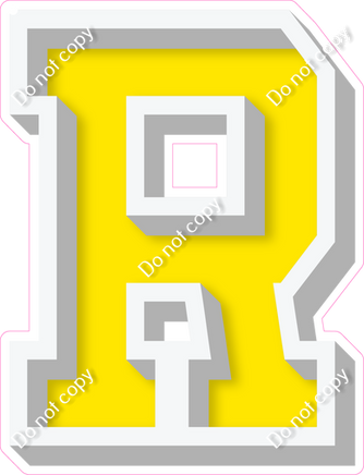 VA 18" Individuals - Flat Yellow R