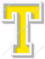 VA 18" Individuals - Flat Yellow T