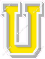 VA 18" Individuals - Flat Yellow U