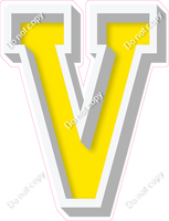 VA 18" Individuals - Flat Yellow V