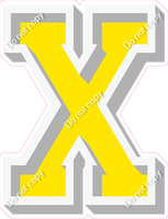 VA 18" Individuals - Flat Yellow X