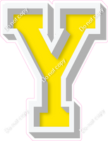 VA 18" Individuals - Flat Yellow Y