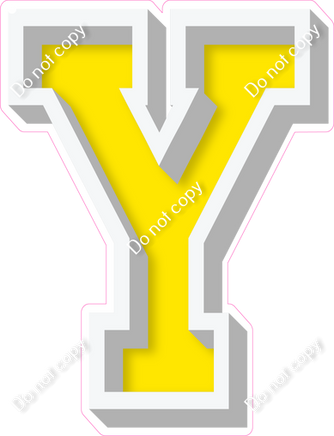 VA 18" Individuals - Flat Yellow Y