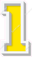 VA 18" Individuals - Flat Yellow 1