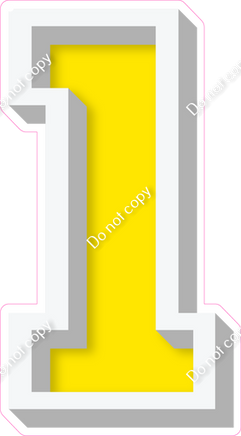 VA 18" Individuals - Flat Yellow 1