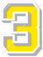 VA 18" Individuals - Flat Yellow 3