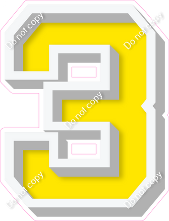 VA 18" Individuals - Flat Yellow 3