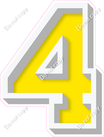 VA 18" Individuals - Flat Yellow 4