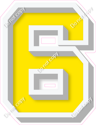 VA 18" Individuals - Flat Yellow 6