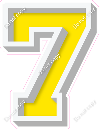 VA 18" Individuals - Flat Yellow 7