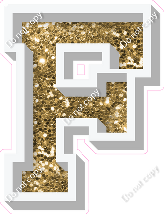 VA 18" Individuals - Gold Sparkle F