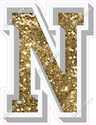 VA 18" Individuals - Gold Sparkle N