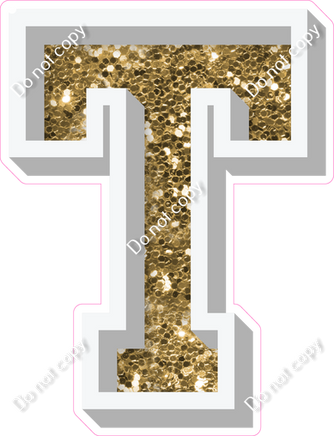 VA 18" Individuals - Gold Sparkle T
