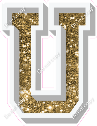 VA 18" Individuals - Gold Sparkle U