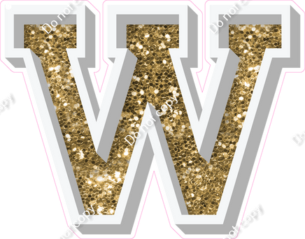 VA 18" Individuals - Gold Sparkle W
