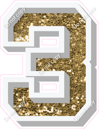 VA 18" Individuals - Gold Sparkle 3