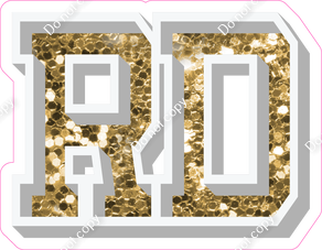 VA 18" Individuals - Gold Sparkle RD