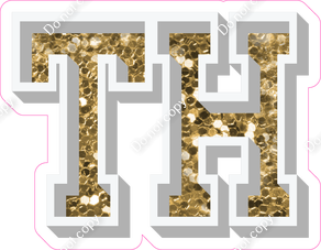VA 18" Individuals - Gold Sparkle TH
