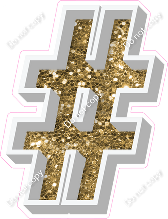 VA 18" Individuals - Gold Sparkle #