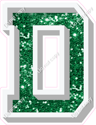 VA 18" Individuals - Green Sparkle D
