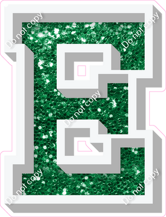 VA 18" Individuals - Green Sparkle E