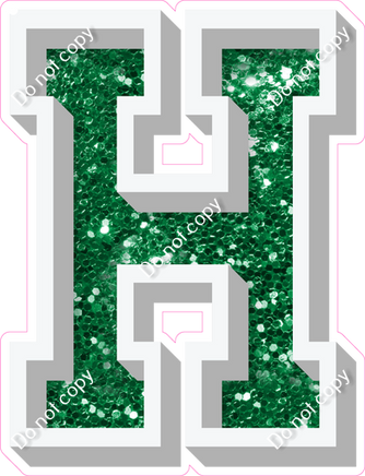 VA 18" Individuals - Green Sparkle H
