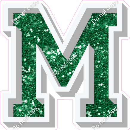 VA 18" Individuals - Green Sparkle M