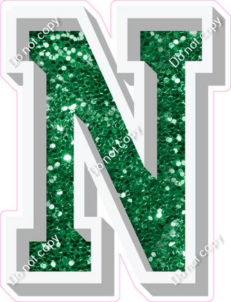 VA 18" Individuals - Green Sparkle N