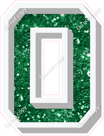 VA 18" Individuals - Green Sparkle O