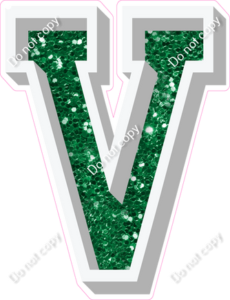 VA 18" Individuals - Green Sparkle V