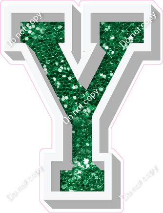 VA 18" Individuals - Green Sparkle Y