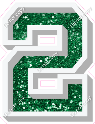 VA 18" Individuals - Green Sparkle 2