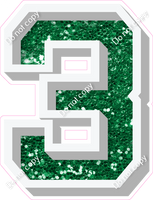 VA 18" Individuals - Green Sparkle 3
