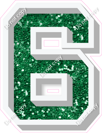 VA 18" Individuals - Green Sparkle 6