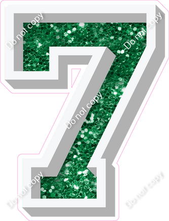 VA 18" Individuals - Green Sparkle 7
