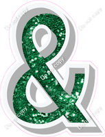 VA 18" Individuals - Green Sparkle &