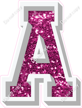 VA 18" Individuals - Hot Pink Sparkle A