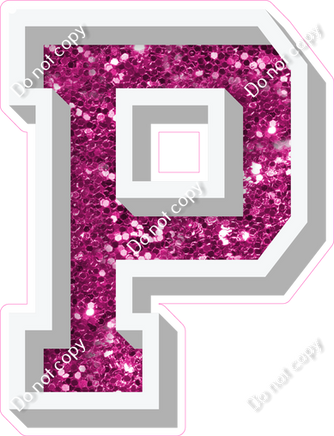 VA 18" Individuals - Hot Pink Sparkle P