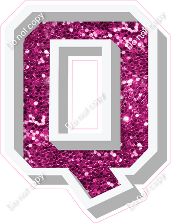 VA 18" Individuals - Hot Pink Sparkle Q