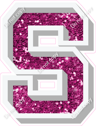 VA 18" Individuals - Hot Pink Sparkle S