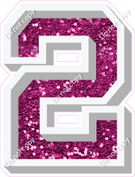 VA 18" Individuals - Hot Pink Sparkle 2