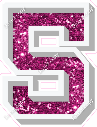 VA 18" Individuals - Hot Pink Sparkle 5